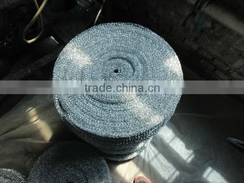 galvanized knitting mesh scrubber