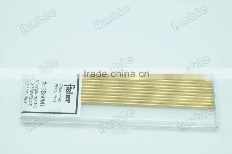 #PBB50MT 5" length no ink 0.075" swedge 1.3m ball fisher plotter pen