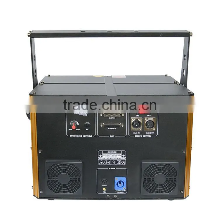 5W RGB Laser 40K ILDA Animation Laser Projector DMX Control Stage Lighting DJ Disco Laser Light