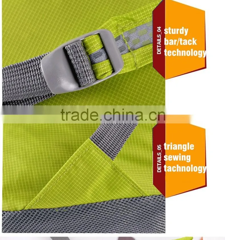 Wholesale colorful outdoor light foldable backpack, sports backpack