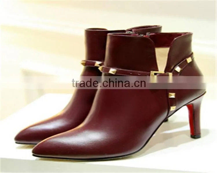 ankle boots for men high heel leather boots New arrival women boots high heels