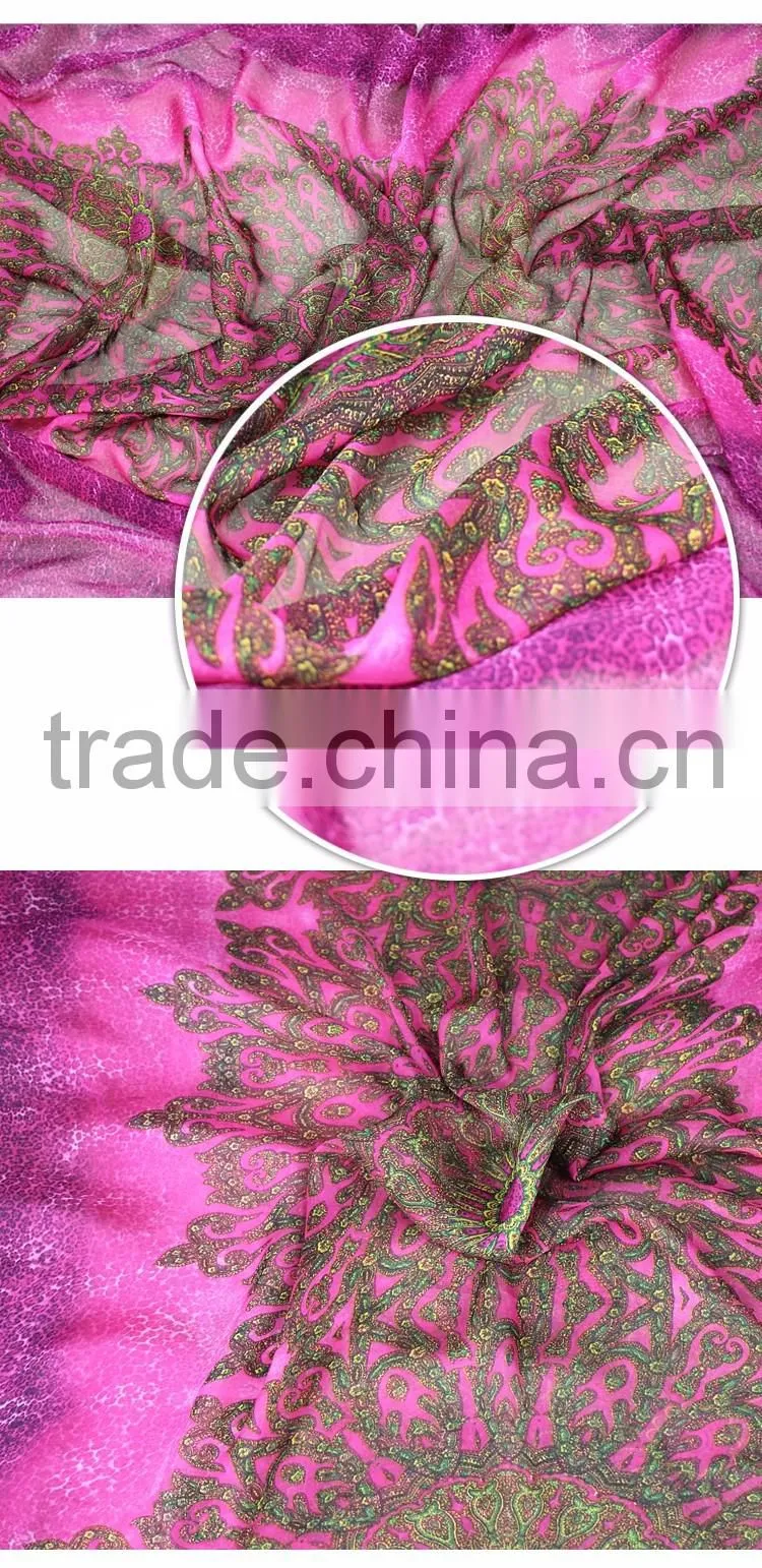 Lurex silk chiffon fabric prices Silk chiffon fabric Metallic Fabric