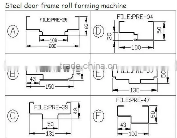 steel door frame machines steel door frame machine