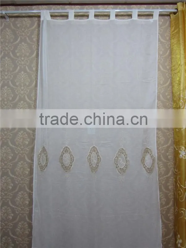 Hot Sale 100% Polyester Laser Cut Bathroom Curtain