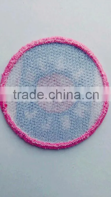 Wholesale and custom good quality red color velcro patch