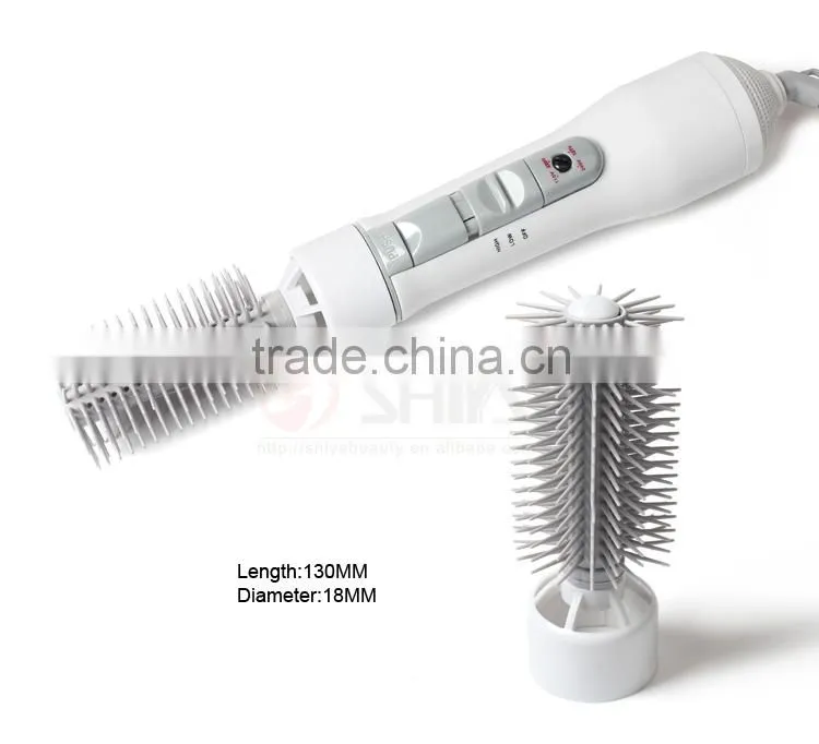 8 in 1 Electric Hot Air Hair Brush hair dryer Curler Roller straightener Styling KM