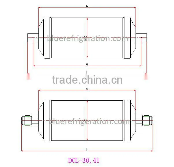 BLUE REFRIGERATION DCL Solid Core Filter Drier