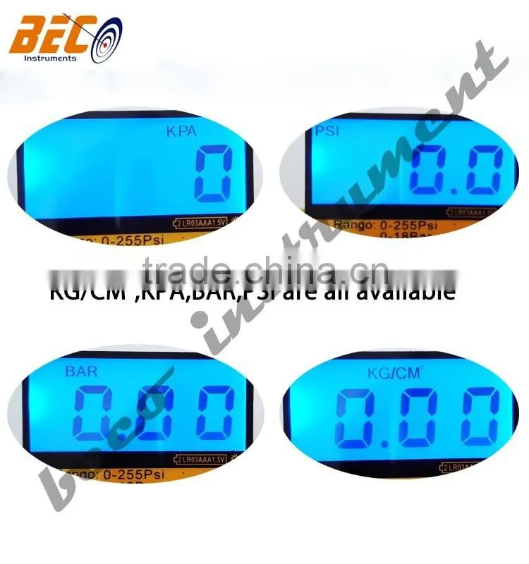 Beco premium Tire Pressure Gauges 2.5" large dial display for car, RV, Bicycle