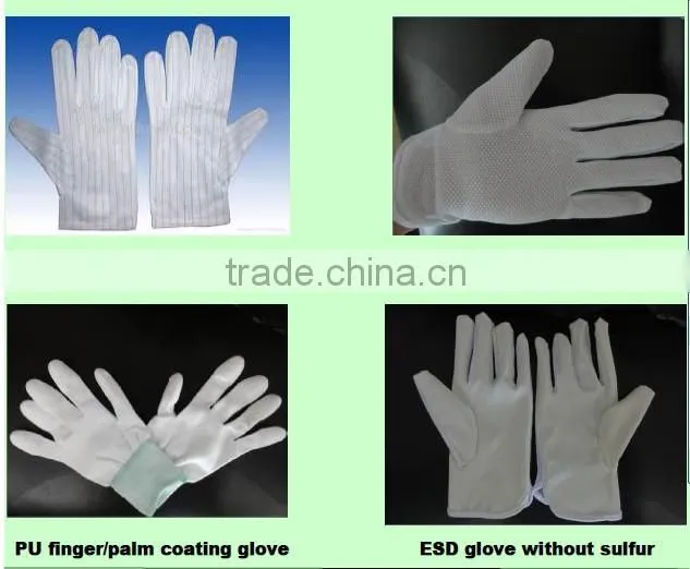 ESD Glove Without Sulfur (factory direct sale) 'J"