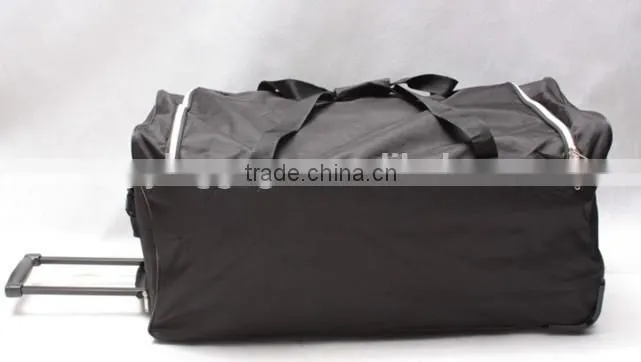 stock stocklot overstock closeout nylon wheeled trolley travel bag