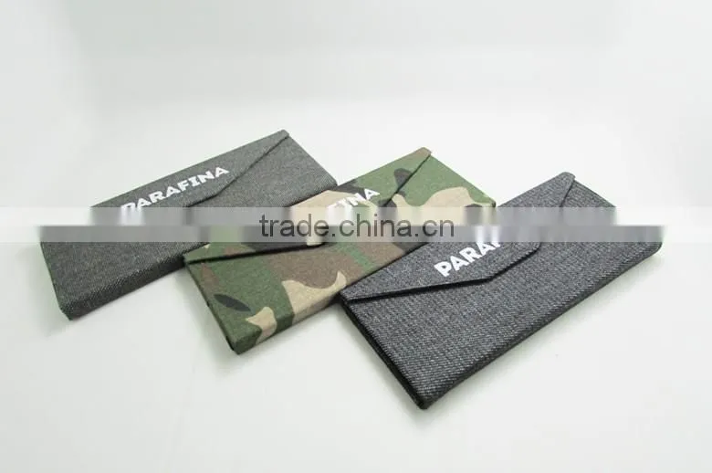 Custom PU leather fancy personalized Folding Reading Glasses Case from China factory