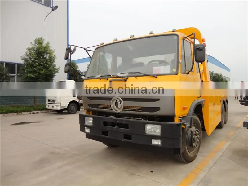 New coming 10 wheeler 6x4 dongfeng road wrecker heavy duty