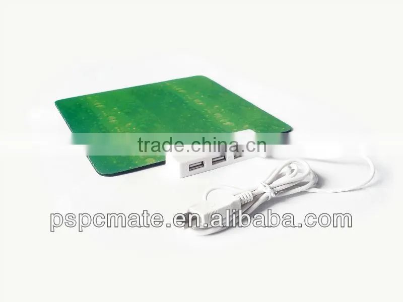 mouse pad /folding mouse pad with 3ports