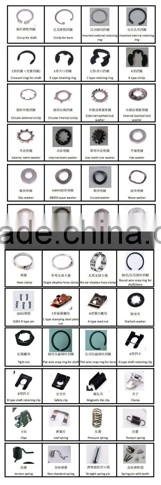 DIN7993 Black oxide round wire snap ring