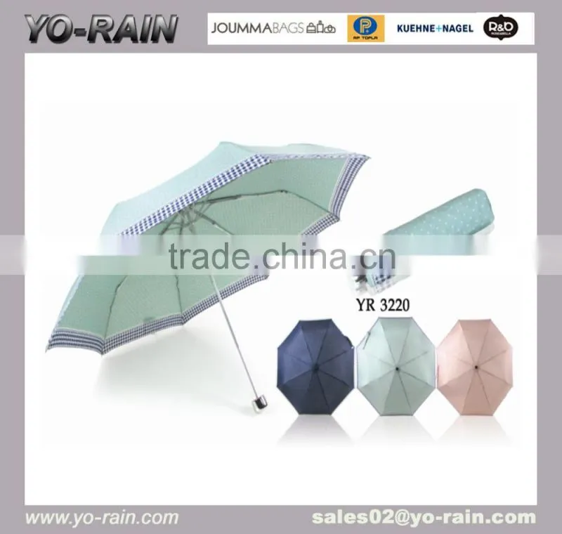 Customized Fashion Couple Umbrella Compact Quality windproof Foldable Umbrella