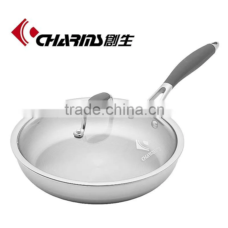 Excellent houseware wok non-stick Tri-ply stainless steel wok