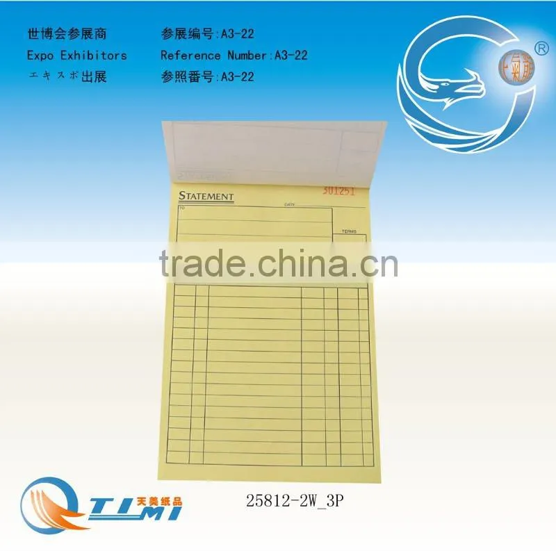 Statement business forms Sales Order Book Job Work Order Book