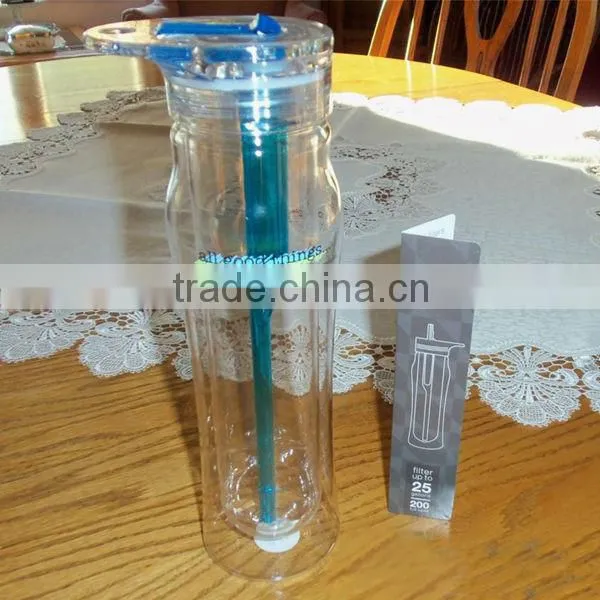 High quality BPA free 480ml/16oz TRITAN filter bottle