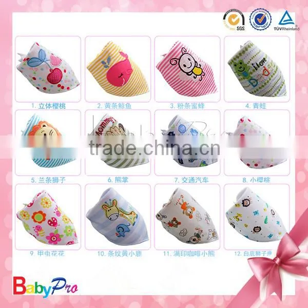 2015 High Quality Wholesale Red Cherry Kids Infinity Scarf Baby Bibs Bandana