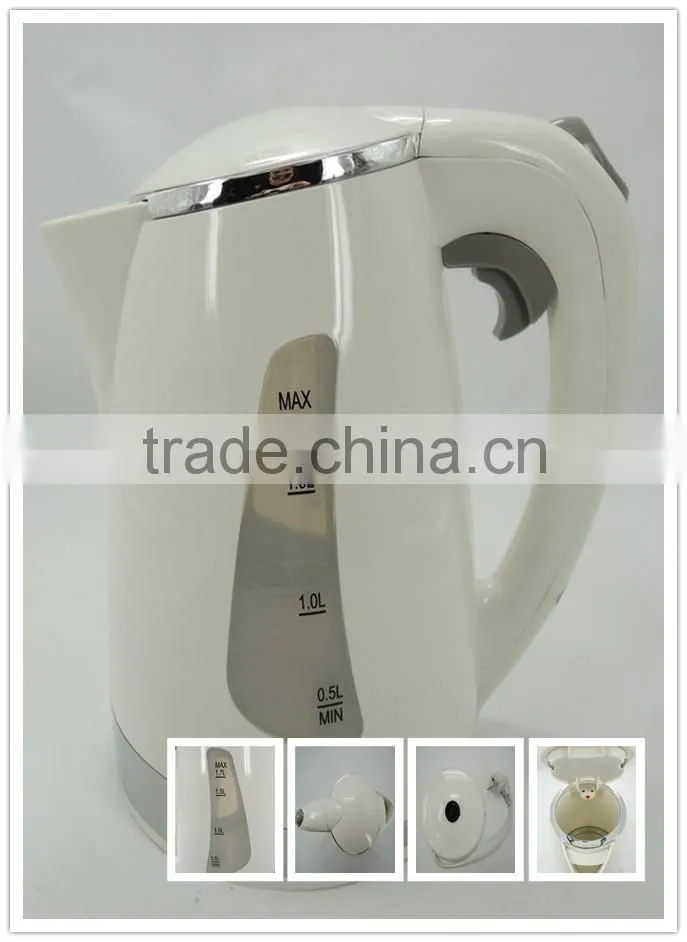 1.7L Black Yes Automatic Shut-off Electric Plastic Kettle