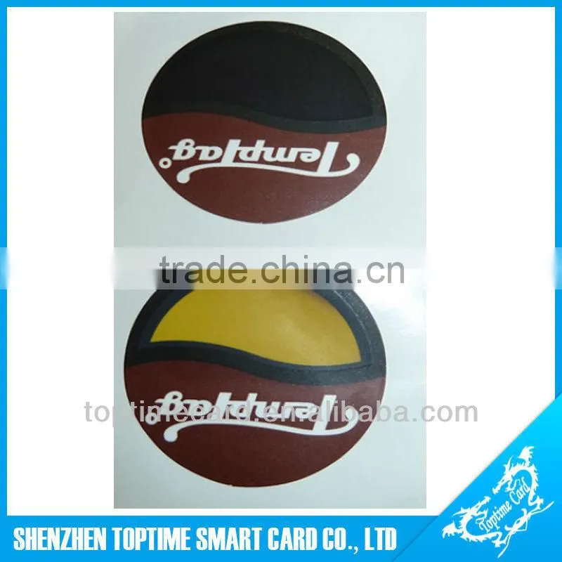 Water temperature change color sticker