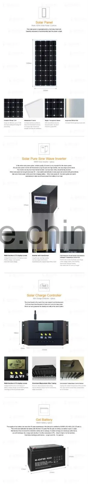 hose using 300w portable solar energy