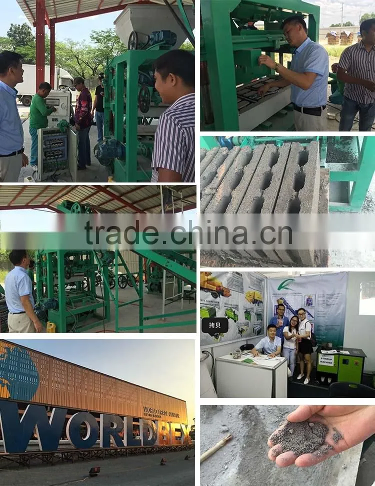 WANTE BRAND QT4-24 Block making machine assembled deivering to customer make more money