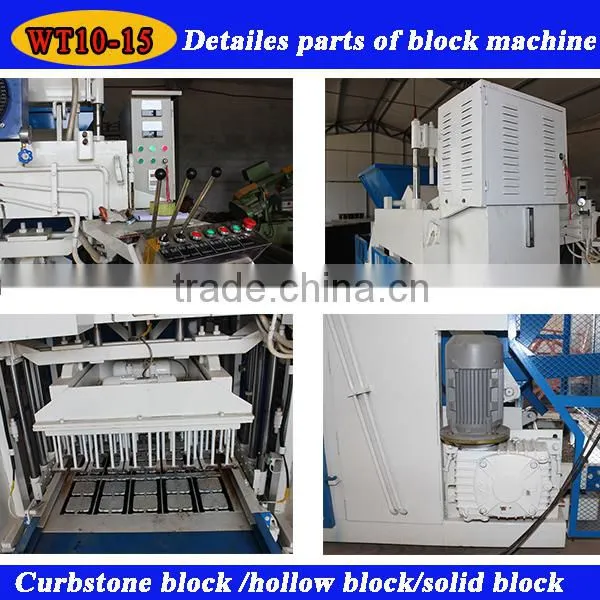 Hot Sell WT10-15 Fully Automatic Egg Laying Movable Concrete Block Making Machine