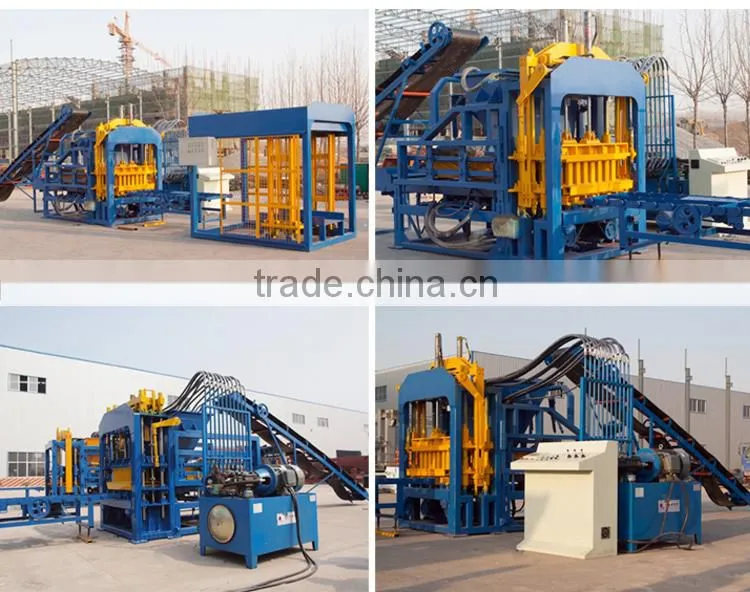 Fully automatic QT4-15 hollow block making machine price fly ash brick making machine in india price