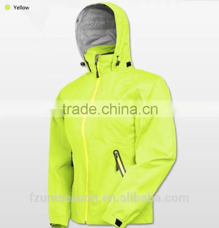 Women yellow wind wind breaker jackets