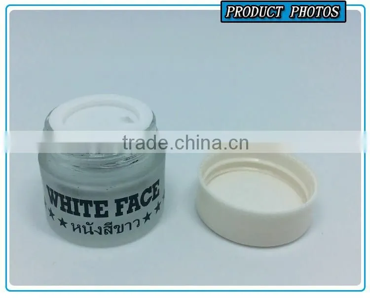 15ml transparent glass cosmetics jar