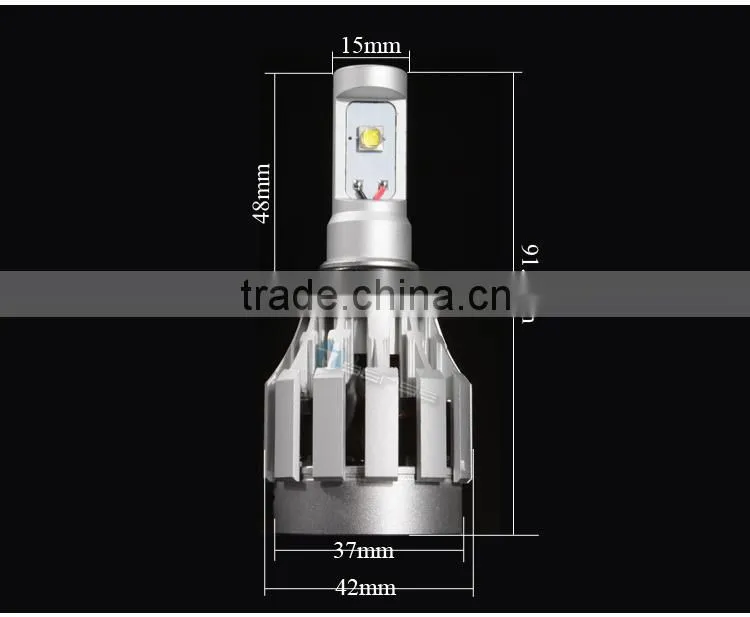 3000lm High power 9005 9006 H4 H8 H11 Metal headlight with wholesale price