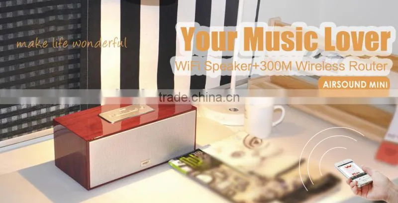 HiFi Stereo Bass WiFi wooden home speaker