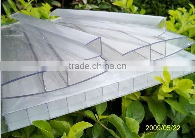 Polycarbonate U-type locked hollow sheet