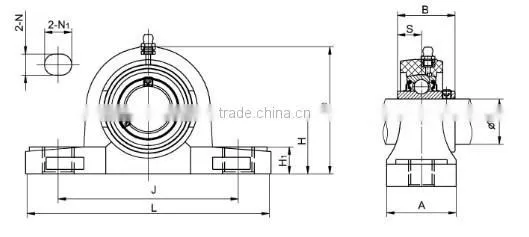 LDK plastic bearing housing p209
