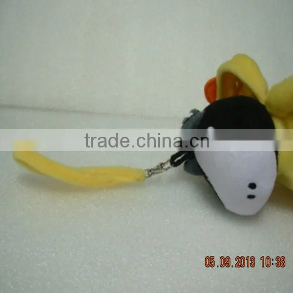 3D Face Transformation Unstuffed Animal Plush Key Bag For Kids