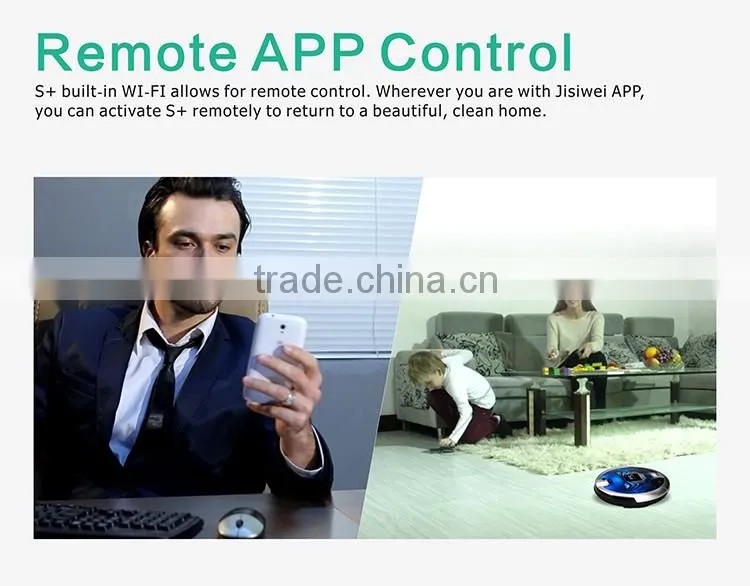 wifi + camera + LCD screen JISIWEI S+ auto vacuum cleaner, vacuum cleaning robot,cleaning robot vacuum cleaner