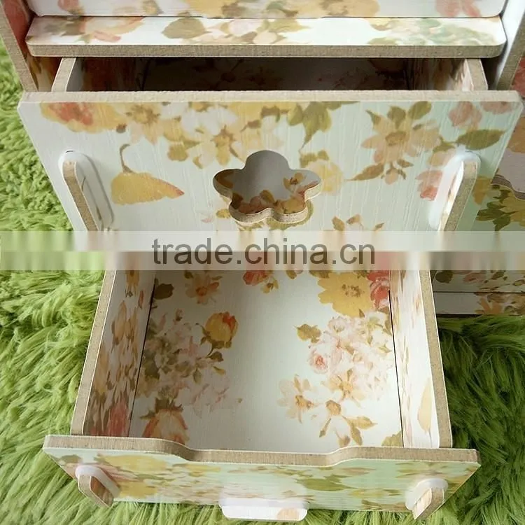 Factory fashionable wooden makeup box/ cosmetic box makeup kit/ luxury makeup box
