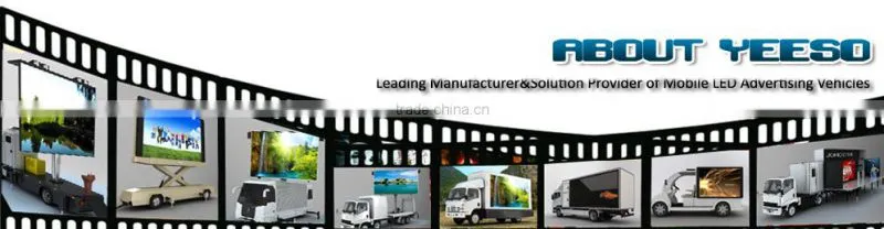 V6S, New Mobile Advertising Car with one side P10 outdoor full color LED screen and other side can be customized