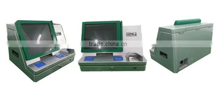 Multifunction Touch Screen Bank MICR Passbook Printing Kiosk and A4 document Printing Kiosk