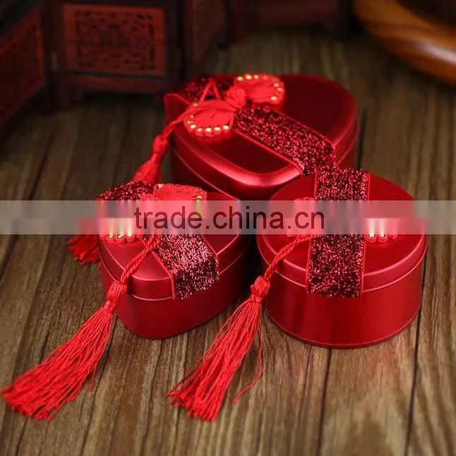 2015-Handmade Chinese style ferric candy boxes with macrame