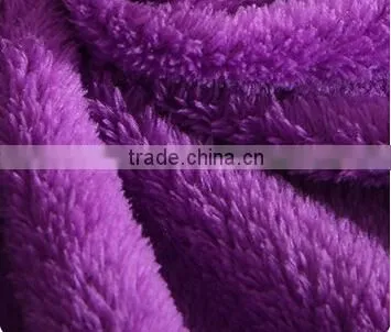 Elegant purple coral fleece blanket