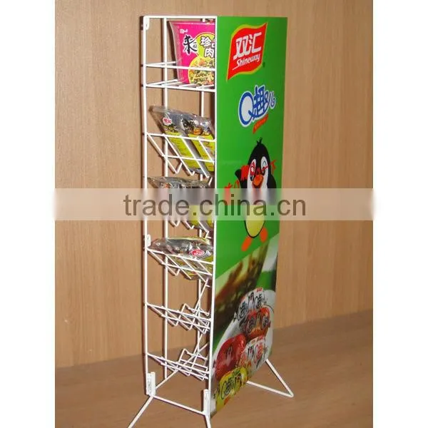 counter top iron wire promotion stand with different designs