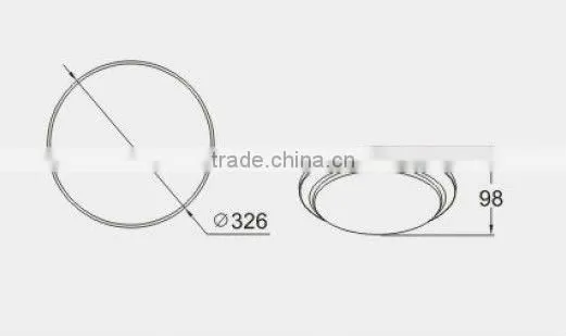 18W Round LED stainless steel ceiling