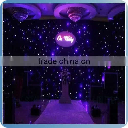 Cheap RK Colorful LED Star Curtain Backdrop For Christmas