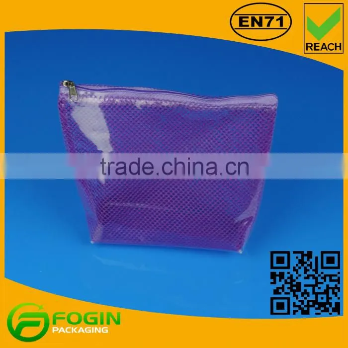 purple pvc cosmetic toiletry bag waterproof