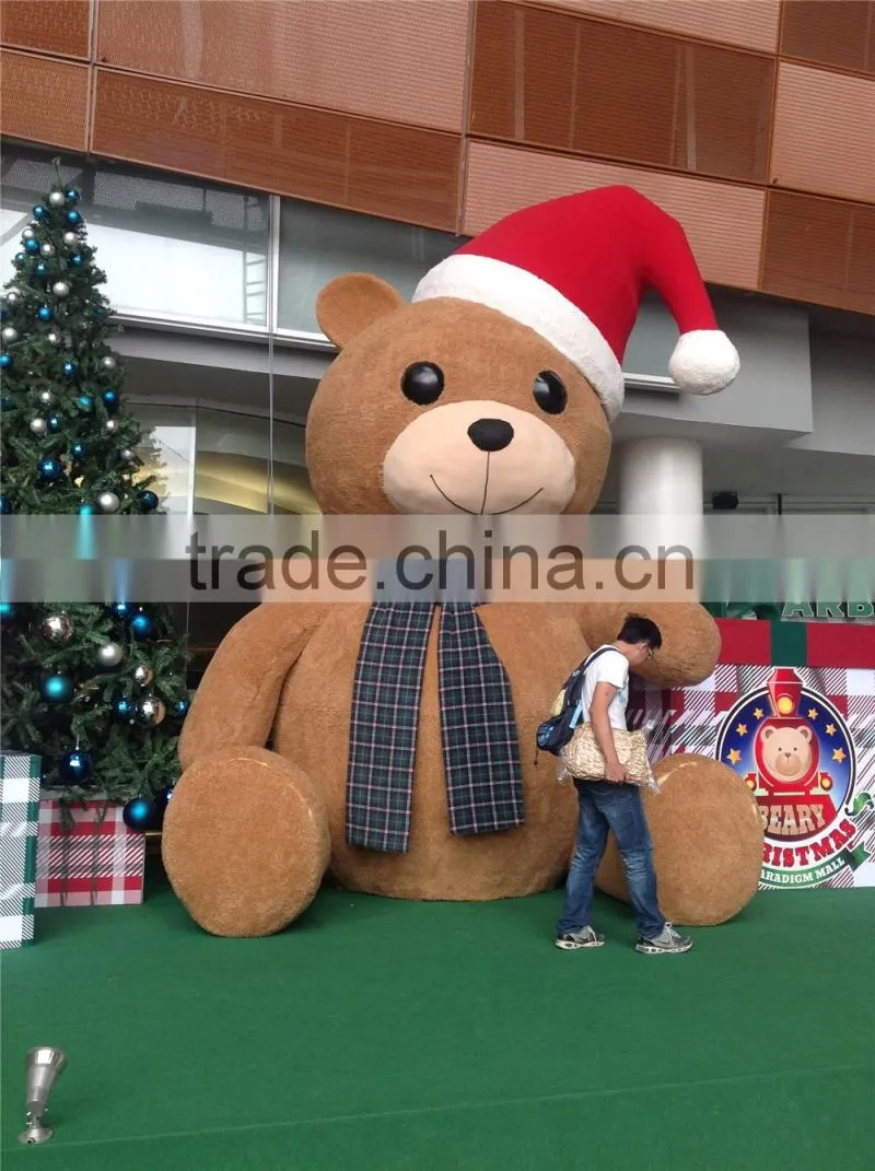 Artificial foam large bear for christmas decoration