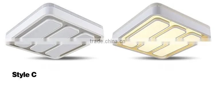 2016 New Arrival Iron Square Ceiling Lamps 39w Acrylic Modern Ceiling Lights
