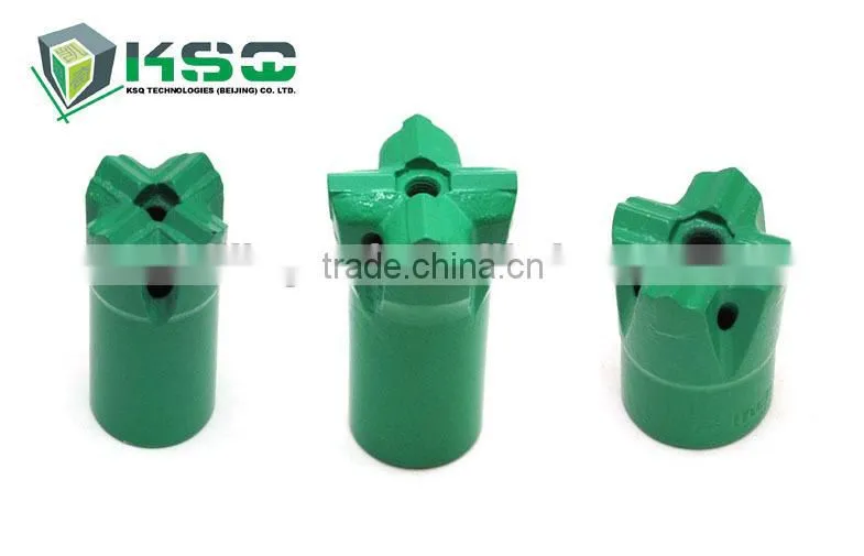 H25 H-thread Steel Cross Type Bit Rock Button Bit