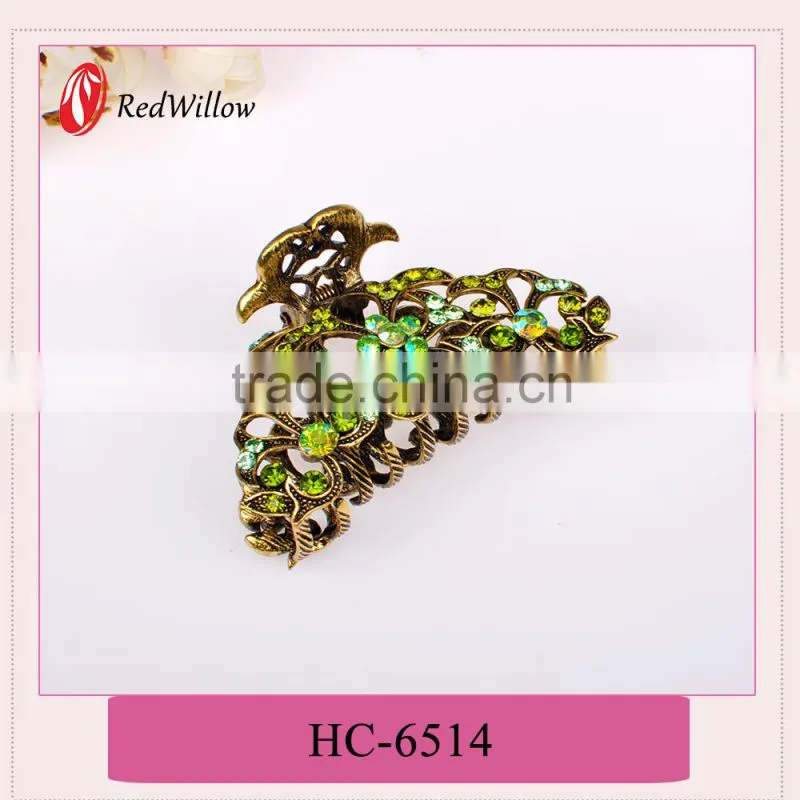 Gold supplier china princess flower hair claws